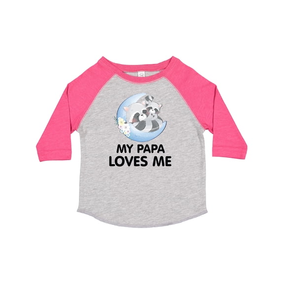 Inktastic Raccoon My Papa Loves Me Boys or Girls Toddler T-Shirt