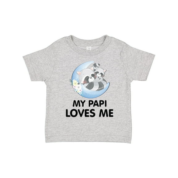 Inktastic Raccoon My Papi Loves Me Boys or Girls Toddler T-Shirt