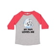 thumbnail image 1 of Inktastic Raccoon My Papi Loves Me Boys or Girls Toddler T-Shirt, 1 of 5