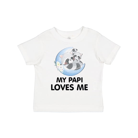Inktastic Raccoon My Papi Loves Me Boys or Girls Toddler T-Shirt