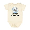 thumbnail image 1 of Inktastic Raccoon My Pop Loves Me Boys or Girls Baby Bodysuit, 1 of 5