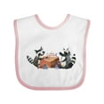 thumbnail image 1 of Inktastic Raccoon Tea Party Boys or Girls Baby Bib, 1 of 4