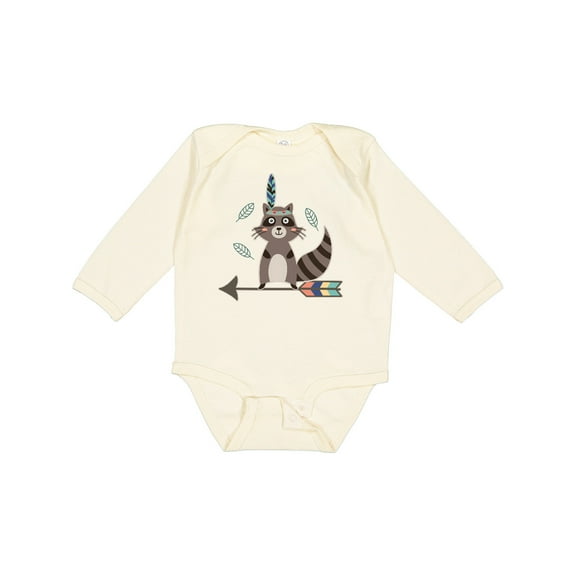 Inktastic Raccoon Woodland Tribal Arrow Boys or Girls Long Sleeve Baby Bodysuit