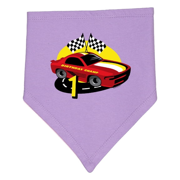 Inktastic Race Car 1st Birthday Baby Bandana Bib
