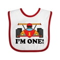 thumbnail image 1 of Inktastic Race Car 1st Birthday Boys Baby Bib, 1 of 4