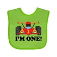 thumbnail image 1 of Inktastic Race Car 1st Birthday Boys Baby Bib, 1 of 4