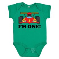 Inktastic Race Car 1st Birthday Boys Baby Bodysuit