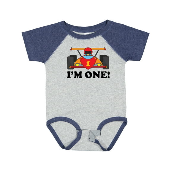 Inktastic Race Car 1st Birthday Boys Baby Bodysuit