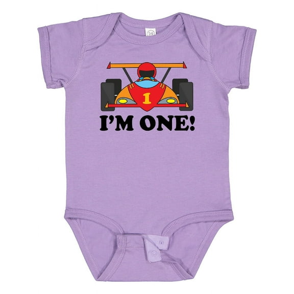 Inktastic Race Car 1st Birthday Boys Baby Bodysuit
