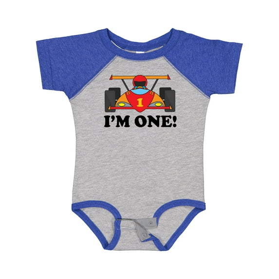 Inktastic Race Car 1st Birthday Boys Baby Bodysuit