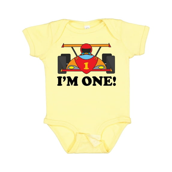 Inktastic Race Car 1st Birthday Boys Baby Bodysuit