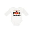thumbnail image 1 of Inktastic Race Car 1st Birthday Boys Long Sleeve Baby Bodysuit, 1 of 5