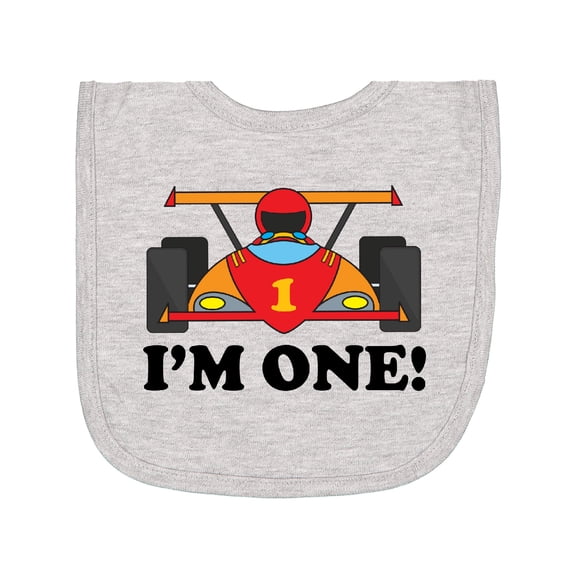 Inktastic Race Car 1st Birthday Newborn Bib