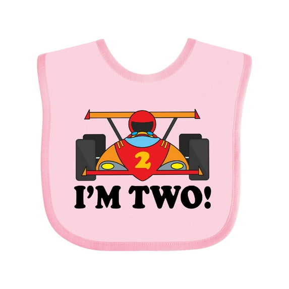 Inktastic Race Car 2nd Birthday Boys Racing Boys Baby Bib