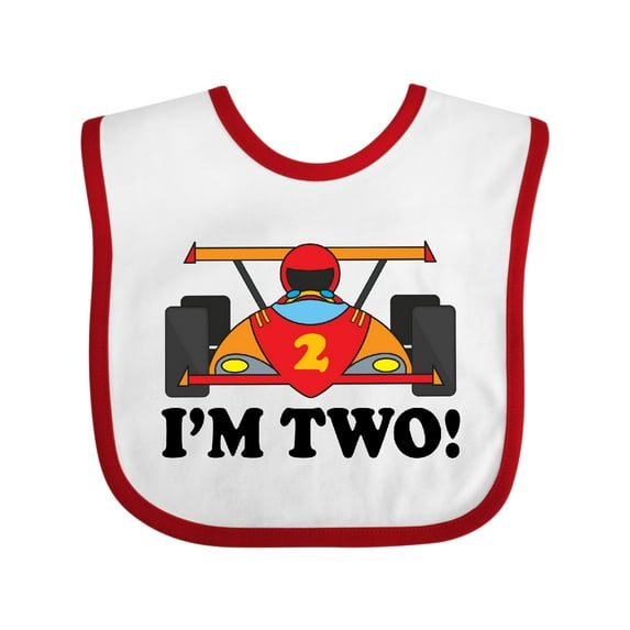 Inktastic Race Car 2nd Birthday Boys Racing Boys Baby Bib