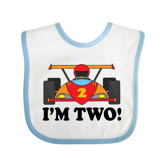 Inktastic Race Car 2nd Birthday Boys Racing Boys Baby Bib