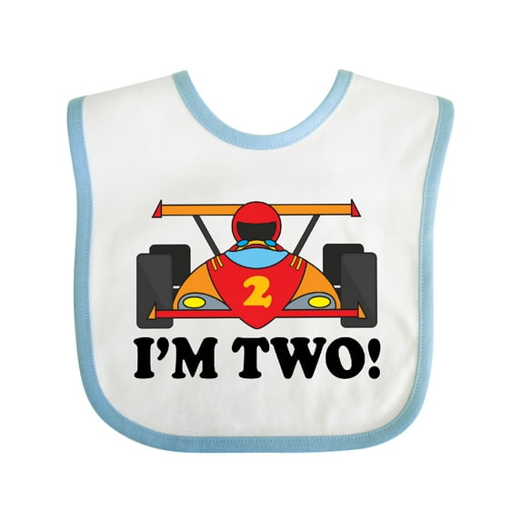Inktastic Race Car 2nd Birthday Boys Racing Boys Baby Bib