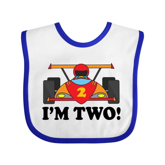 Inktastic Race Car 2nd Birthday Boys Racing Boys Baby Bib