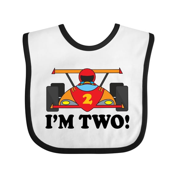 Inktastic Race Car 2nd Birthday Boys Racing Boys Baby Bib