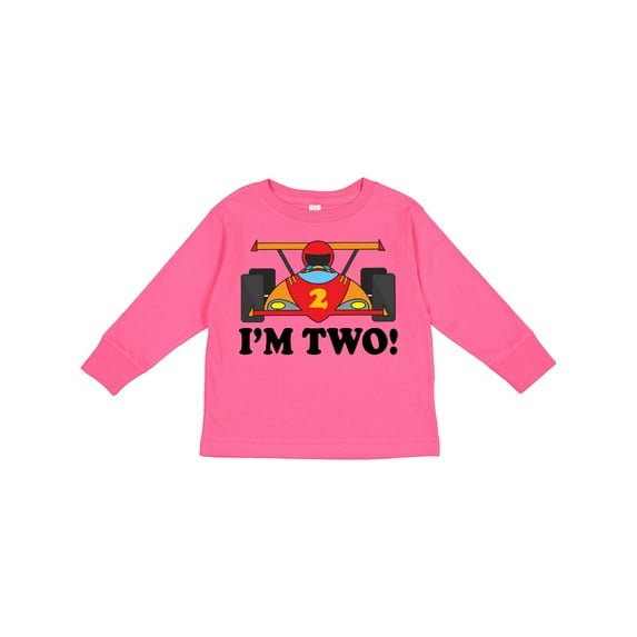 Inktastic Race Car 2nd Birthday Boys Racing Boys Long Sleeve Toddler T-Shirt