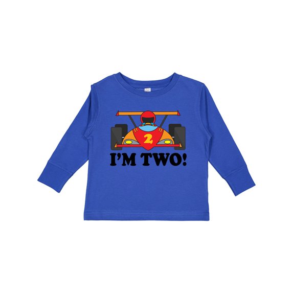 Inktastic Race Car 2nd Birthday Boys Racing Boys Long Sleeve Toddler T-Shirt