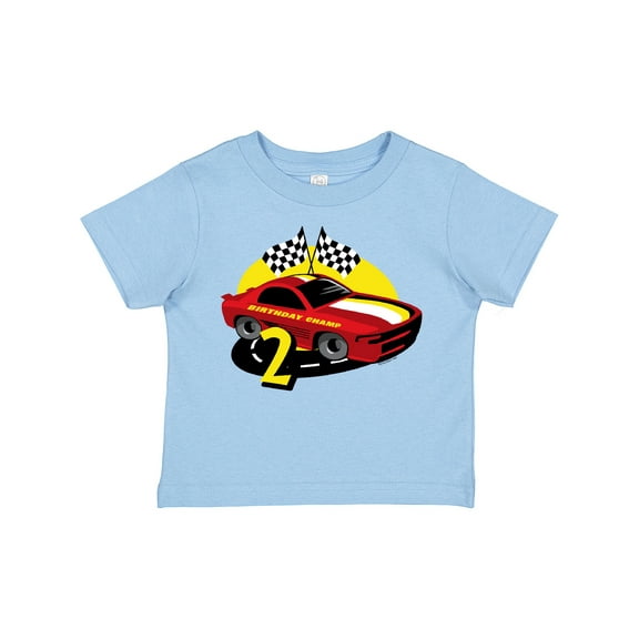 Inktastic Race Car 2nd Birthday Boys Toddler T-Shirt