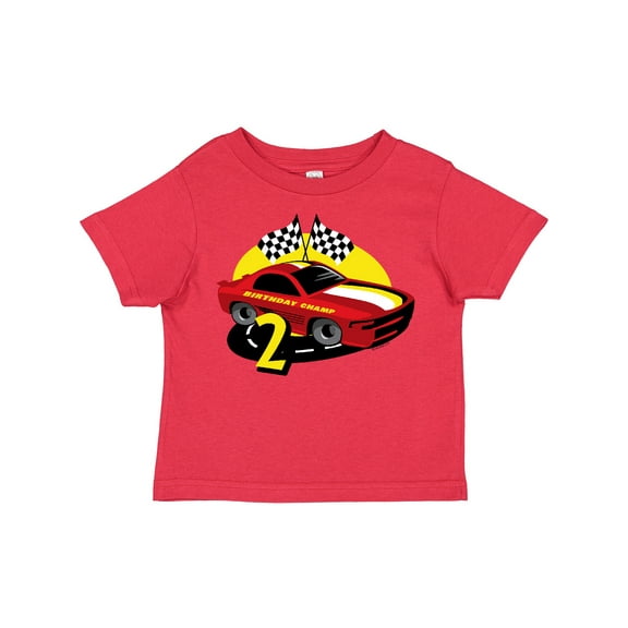Inktastic Race Car 2nd Birthday Boys Toddler T-Shirt