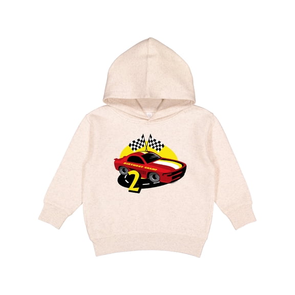 Inktastic Race Car 2nd Birthday Toddler Hoodie