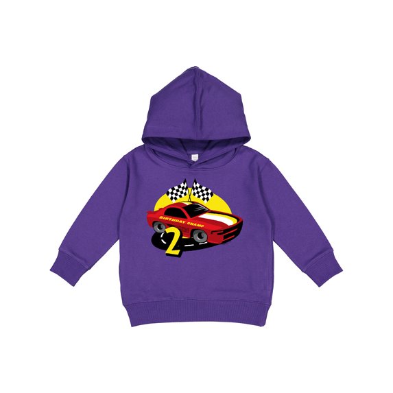 Inktastic Race Car 2nd Birthday Toddler Hoodie
