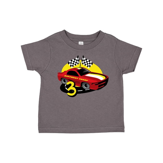 Inktastic Race Car 3rd Birthday Boys Toddler T-Shirt