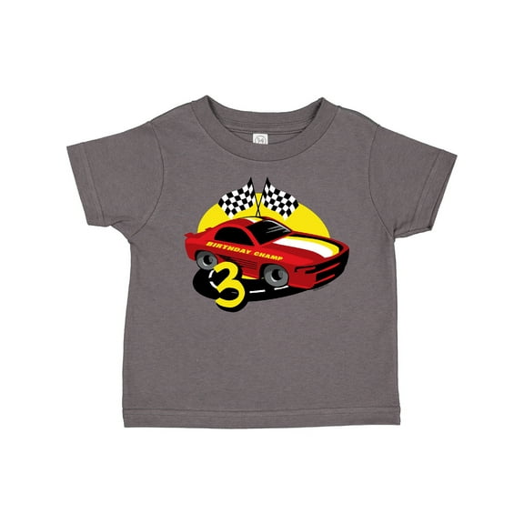 Inktastic Race Car 3rd Birthday Boys Toddler T-Shirt