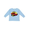 thumbnail image 1 of Inktastic Race Car 4th Birthday Boys Long Sleeve Toddler T-Shirt, 1 of 5