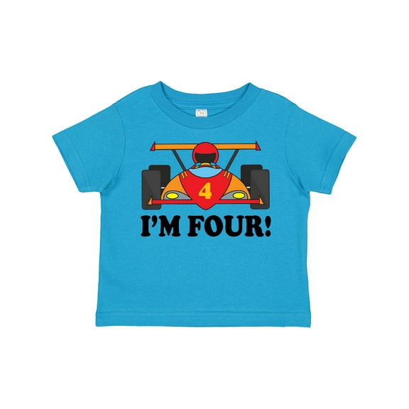 Inktastic Race Car 4th Birthday Boys Toddler T-Shirt