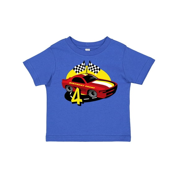 Inktastic Race Car 4th Birthday Boys Toddler T-Shirt