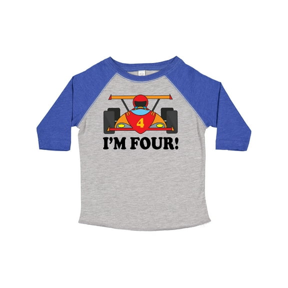 Inktastic Race Car 4th Birthday Boys Toddler T-Shirt