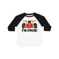thumbnail image 1 of Inktastic Race Car 4th Birthday Boys Toddler T-Shirt, 1 of 5