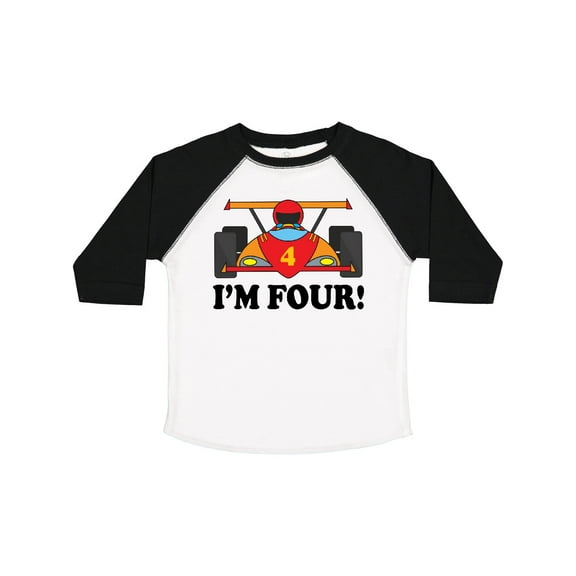 Inktastic Race Car 4th Birthday Boys Toddler T-Shirt