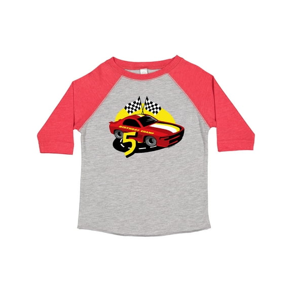 Inktastic Race Car 5th Birthday Boys Toddler T-Shirt