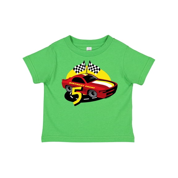 Inktastic Race Car 5th Birthday Boys Toddler T-Shirt