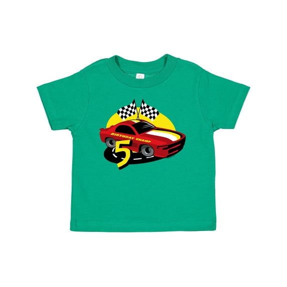 Inktastic Race Car 5th Birthday Boys Toddler T-Shirt