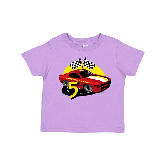 Inktastic Race Car 5th Birthday Boys Toddler T-Shirt