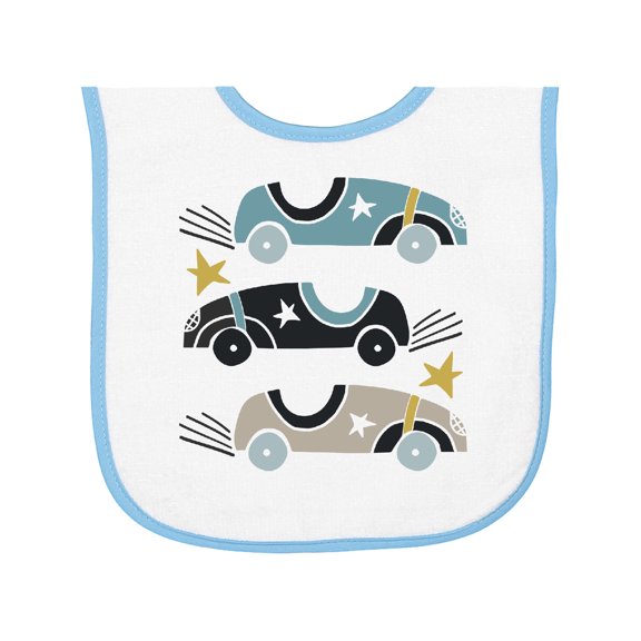 Inktastic Race Car Baby Boy Clothes Baby Terry Cloth Bib