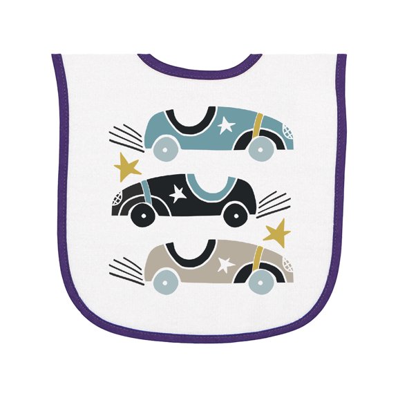 Inktastic Race Car Baby Boy Clothes Baby Terry Cloth Bib