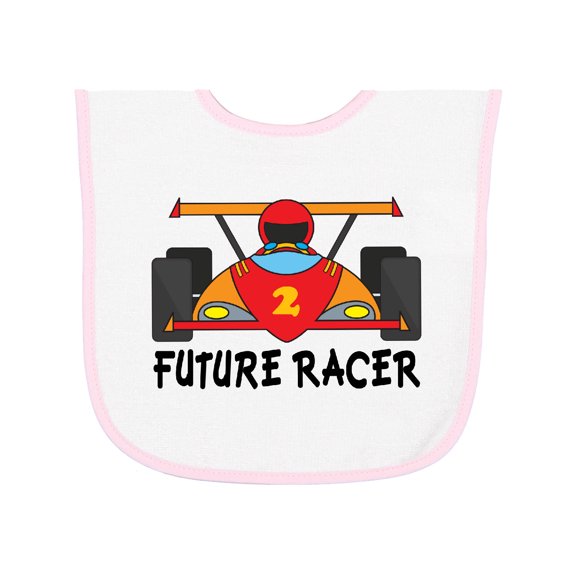 Inktastic Race Car Racing Baby Terry Cloth Bib