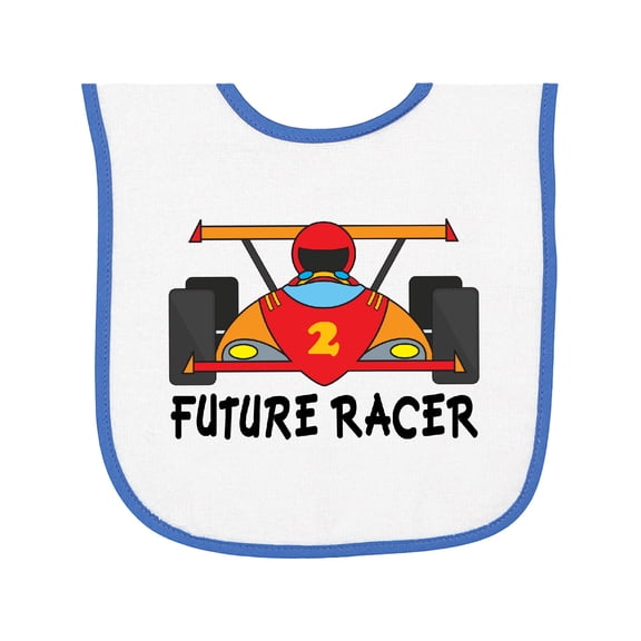 Inktastic Race Car Racing Baby Terry Cloth Bib