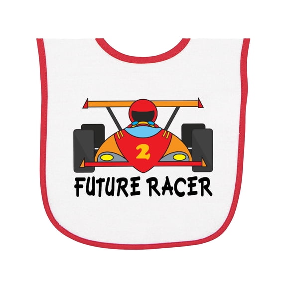 Inktastic Race Car Racing Baby Terry Cloth Bib