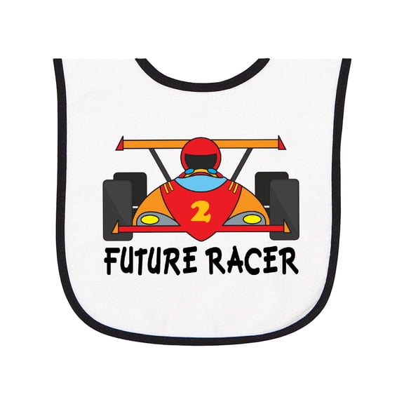Inktastic Race Car Racing Baby Terry Cloth Bib