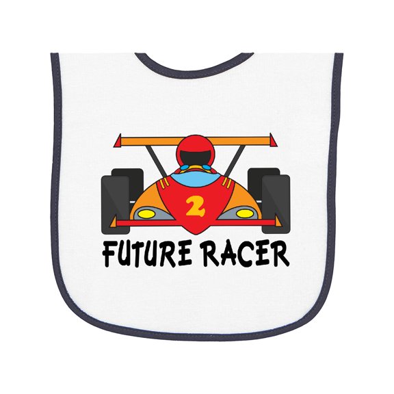 Inktastic Race Car Racing Baby Terry Cloth Bib