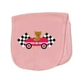 thumbnail image 1 of Inktastic Race Car Racing Bear Animal Baby Burp Cloth, 1 of 3