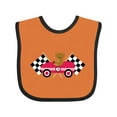 thumbnail image 1 of Inktastic Race Car Racing Bear Animal Boys or Girls Baby Bib, 1 of 4